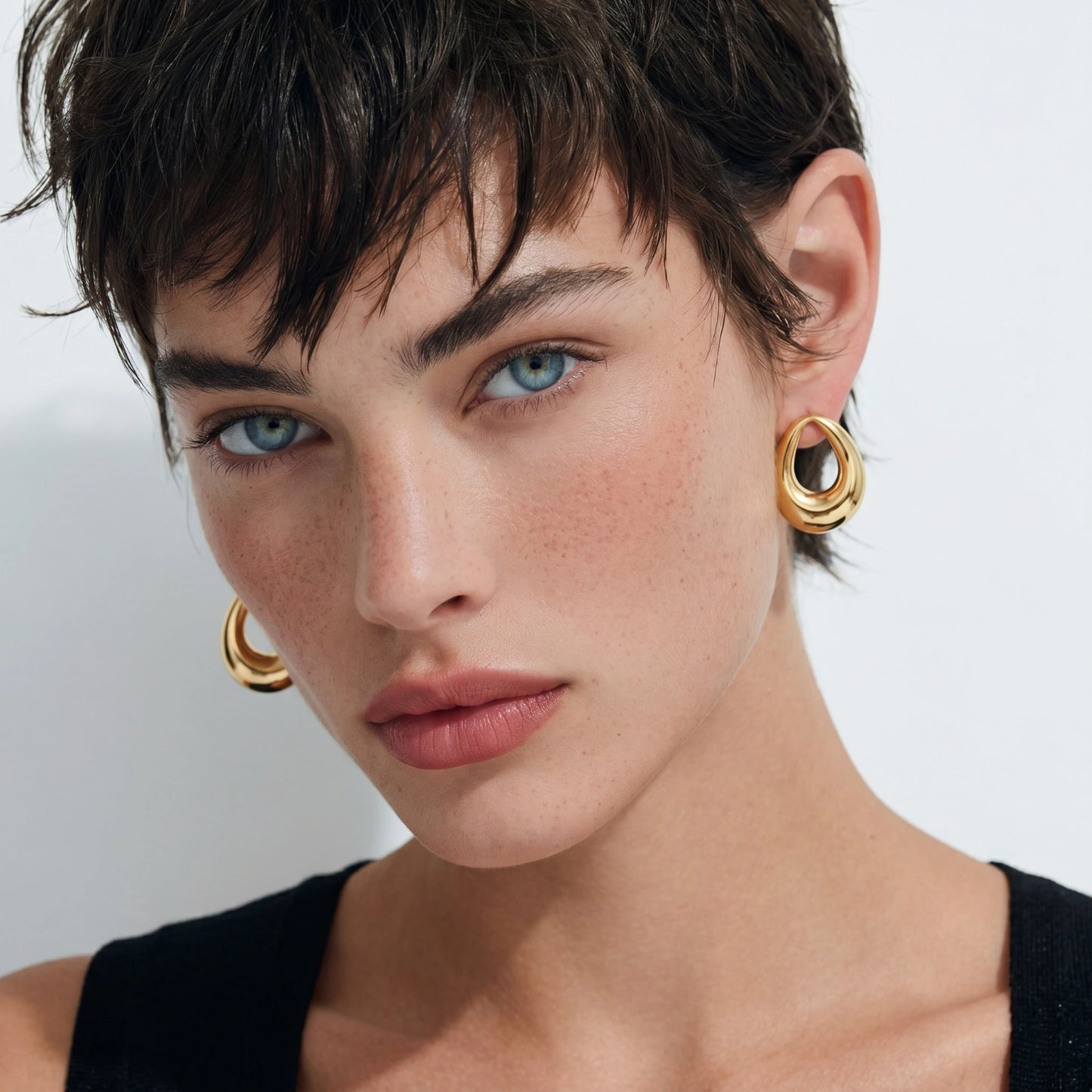 Open Teardrop Studs