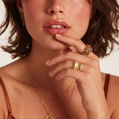 Ridged Cuff Ring