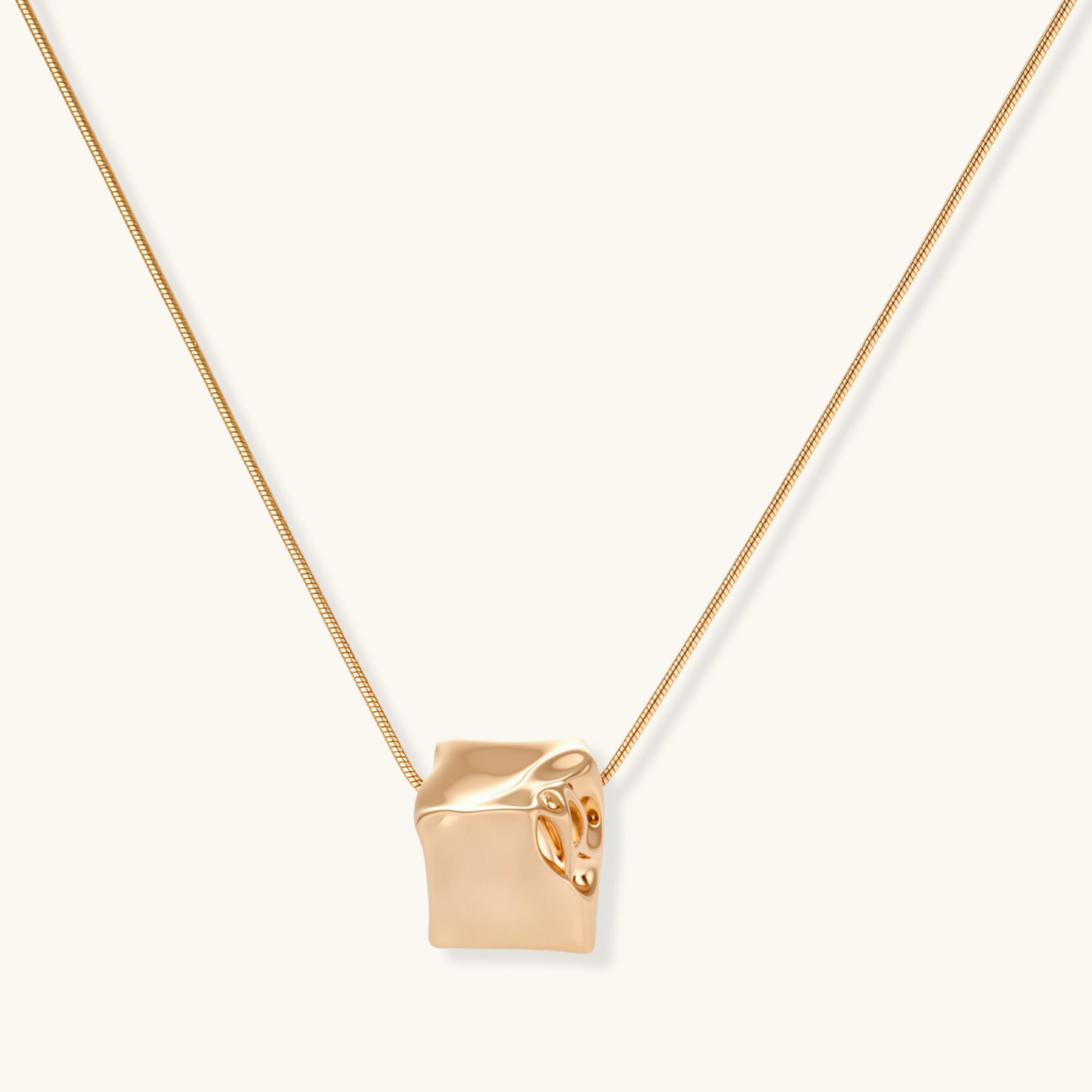 Crushed Cube Necklace