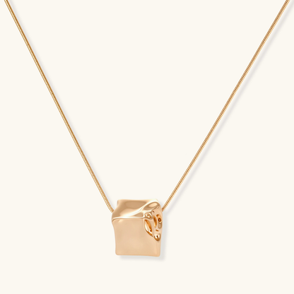 Crushed Cube Necklace