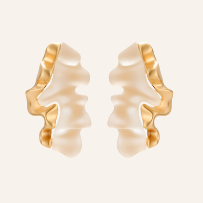 Frosted Wave Earrings