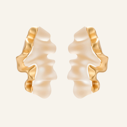 Frosted Wave Earrings
