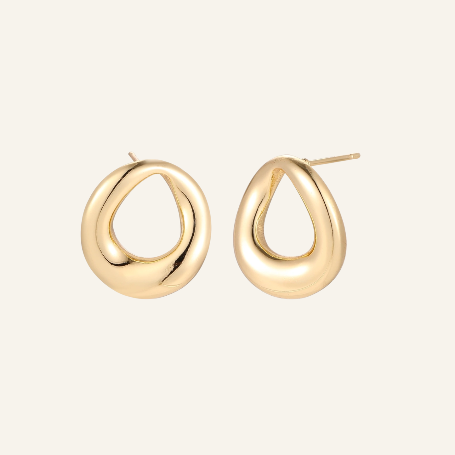 Open Teardrop Studs
