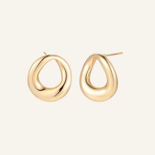 Open Teardrop Studs