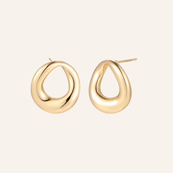 Open Teardrop Studs